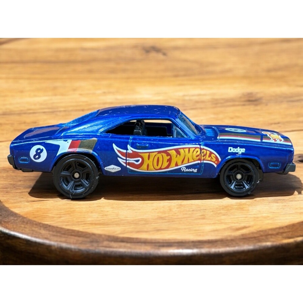 Hot Wheels Mattel 2004 Blue 1969 Dodge‎ Charger #8 Malaysia Diecast Loose